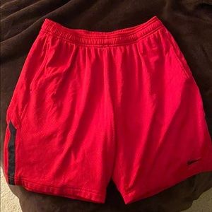 Men’s Red Nike Athletic Shorts